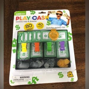 Play cash Money clip & Drawer . Ages 3+